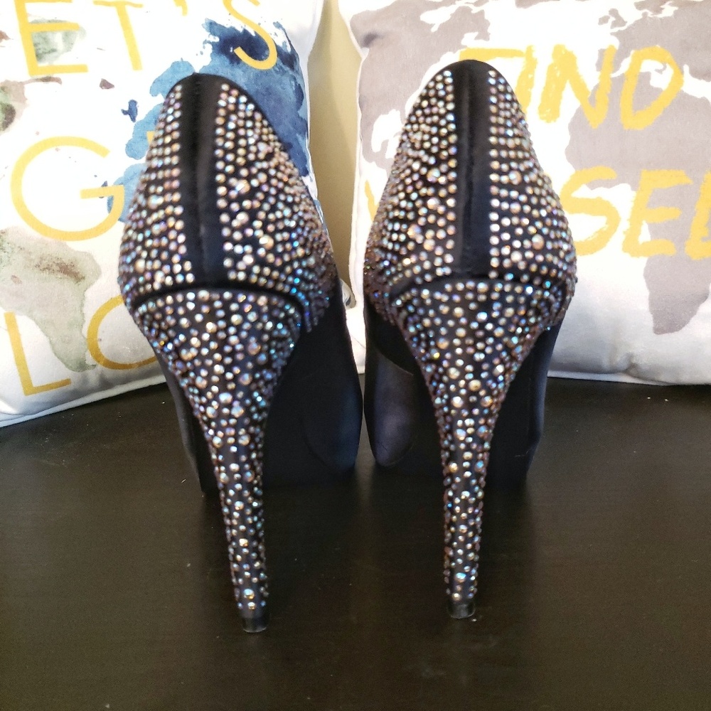 Steve Madden | Play-rr Rhinestone Heels 6.5 - Picture 4 of 6